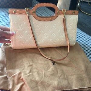 Louis Vuitton Cream and Tan Clutch